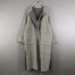 5万 ウィムガゼット グレンチェック ロングコート 大草直子 オーバーサイズ Whim Gazette（ウィムガゼット）の「☆Grazia×スタイリスト大草直子