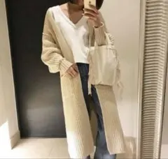 シールームリン searoomlynn ガウン ロングニットカーディガン