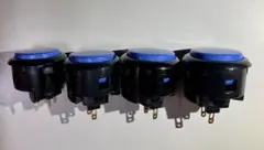 【中古品】三和電子 押しボタン30φ アケコン 4個セット【OBSF-30】