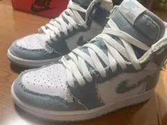 Nike Air Jordan 1 デニム/ホワイト ハイカット