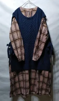 ニットベスト ゆったり