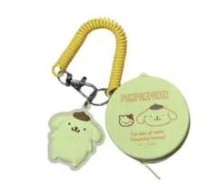 ポムポムプリン キーホルダー 丸型ポーチ付き