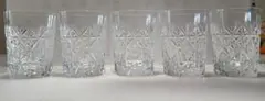 KAGAMI CRYSTAL カガミクリスタル ロックグラス5個
