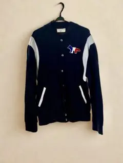 MAISON KITSUNÉ ネイビー　ジャージースタジャン XL