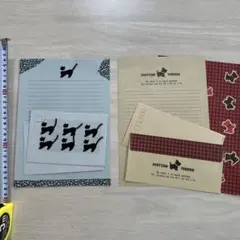 平成レトロ　レターセット　猫　犬