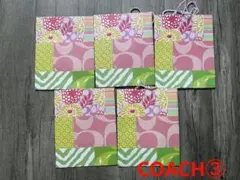 COACH 正規店 ショップ袋 紙袋 限定袋 5枚セット