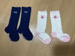 Not Biscuit リボンとウサギの靴下 2足セット