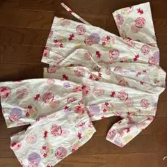 子供用甚平女の子上下セット 120cm