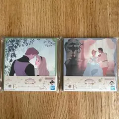 一番くじ ディズニープリンセス ミニキャンバスボード 2点セット