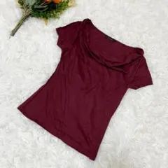 Le souk カットソー テンセル カシミヤ ドレープネック 綺麗めカジュアルのサムネイル