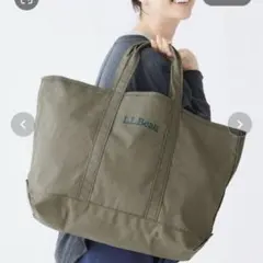 L.L.Bean エルエルビーン グローサリー トートバッグ カーキ 大容量