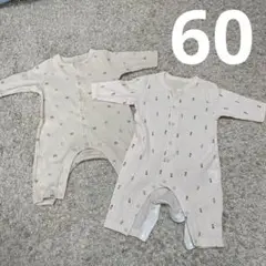 ベビー服《size60》ロンパース2点セット