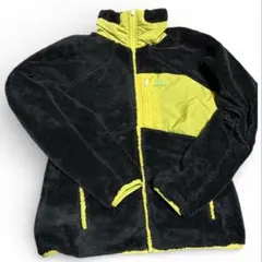 adidas リバーシブル ボア ジャケット 黒×黄　グリーン　サイズM