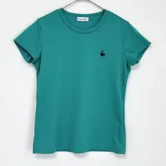 ◆ルコックスポルティフ　半袖　ロゴ刺繍　Tシャツ　クルーネック　スポーツ　М