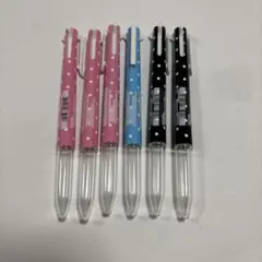 三菱鉛筆 スタイルフィット 3色ホルダー ドット柄 6本セット