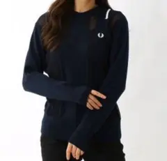 フレッドペリー　長袖　ニットポロシャツ　f7208