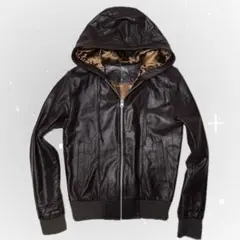 00s archive 羊革 レザージャケット フード取り外し グランジ 00s archive 羊革 レザージャケット フード取り外し グランジ