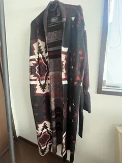 Pendleton 幾何学模様 ロングカーディガン