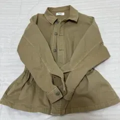 LOWRYS ベージュ コットン ジャケット ウエストゴム入りのサムネイル