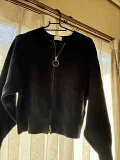 green label relaxing ブラックカーディガン