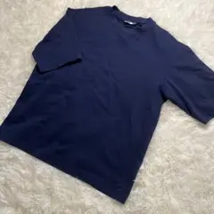【UNIQLO】エアリズム Tシャツ L ネイビー エアリズムコットン シンプル