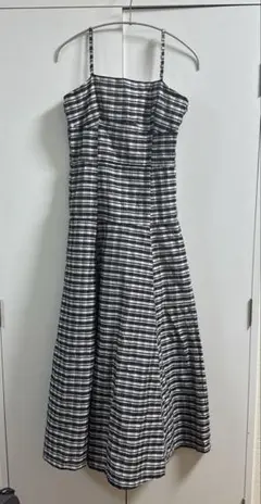 【GHOSPELL】Torrent Check Midi Dress ワンピース