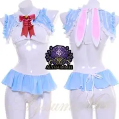 セクシーウサ耳バニーガールJK制服コスプレ衣装ルームウエアランジェリーハロウインのサムネイル