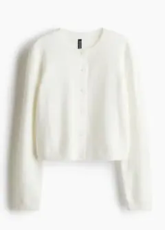 H&M ファインニットカーディガン　XS 白