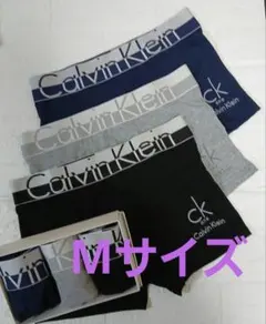 Calvin Klein 　ボクサーパンツ 　Mサイズ　3枚セット黒、紺、グレー