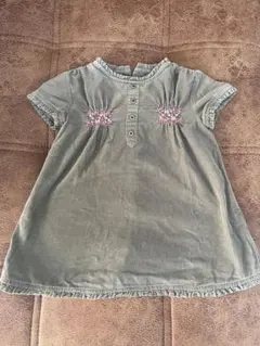 ZARA baby 刺繍付きコーデュロイワンピース 9-12ヶ月のサムネイル