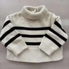 BabyGAP ボーダー ニット セーター ハイネック 60cm