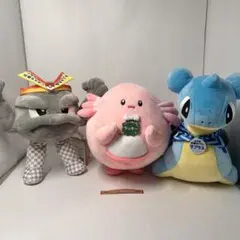 ポケモンローカルActs 物産展オリジナルぬいぐるみ　東北 3体セット