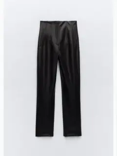 ZARA ハイウエスト フェイクレザー パンツ
