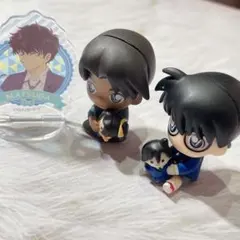 ぎゅーこっと　名探偵コナン　ガチャガチャ　服部平次　毛利蘭　松田陣平　アクスタ