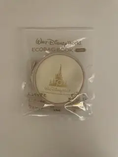 Walt Disney world 50周年記念 ロゴポーチ アイボリー