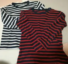 UNIQLO　キッズ　長袖Tシャツ　ボーダー　100