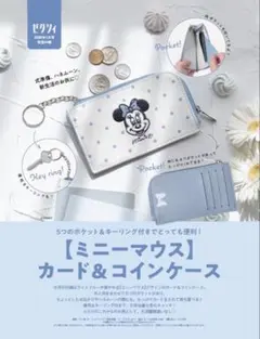 ミニーマウス カード＆コインケース