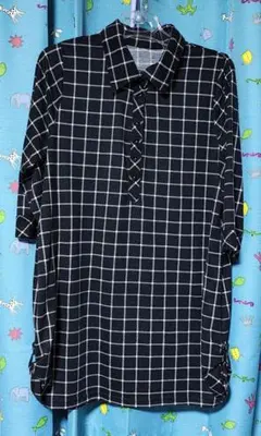 チェック柄ボタンダウンシャツ