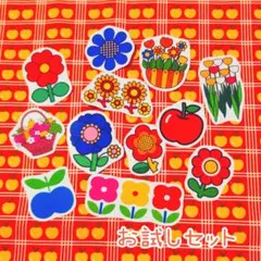 昭和レトロ＊透明ステッカー シール【お試し12点セット】