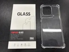 Motorola edge 50s pro用液晶保護ガラスフィルムとクリアケース