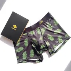 DABLO FTM メンズ ボクサーパンツ M サーフパンツ パイナップル 黒