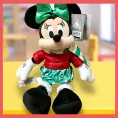 【新品】ミニー ぬいぐるみ　ディズニーストア 2021 クリスマス　全長46cm