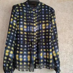 Aquascutum 長袖 ブうラウス チェック柄　８Мサイズのサムネイル