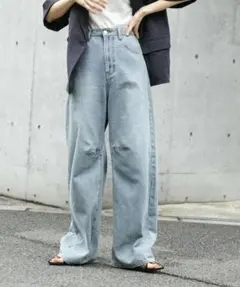 SENSE OF PLACE カーブジーンズ D.INDIGO Lサイズ