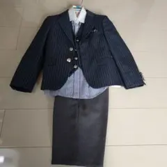 美品　ネイビー 　フォーマルスーツセット120センチ