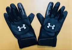 【新品未使用】UNDER ARMOUR バッティンググローブ MD 黒(両手)