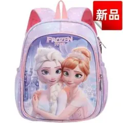 ✨新品✨アナと雪の女王 リュック 子供用 パープル 幼稚園 保育園 女の子 3Dのサムネイル