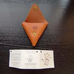 レザー 三角形コインケース