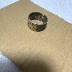 【シルバー925】リング 指輪 スマイル 星