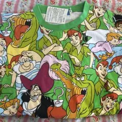 ディズニー　リゾート　ピーターパン 総柄　Tシャツ M